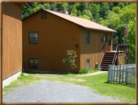 Rear view of home